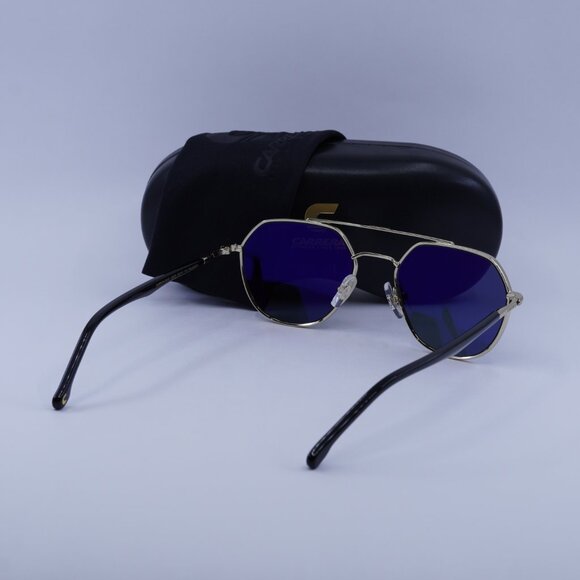 CARRERA 303/S 0J5G Q3 Sunglasses Gold Aviator Frame, Green Polarized Lenses - Picture 11 of 11